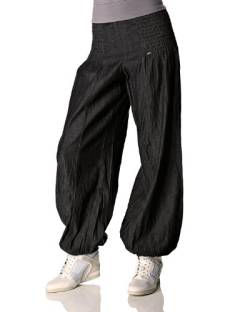 Pulz Jeans PZJILL Damen Haremshose Pumphose Pluderhose aus leichtem Denim 100% Baumwolle Relaxed Fit, Größe:2XL, Farbe:Black Denim (5001816) von Pulz Jeans
