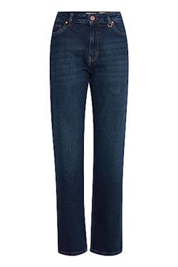 Pulz Jeans PZLIVA Damen Jeans Denim Hose Regular Leg 5-Pocket-Style Regular Fit, Größe:31/30, Farbe:Dark Blue Denim (200002) von Pulz Jeans
