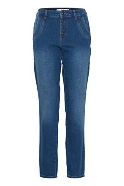 Pulz Jeans PZMELINA Loose Jeans Skinny Leg Damen Jeans Denim Hose mit Knopfleiste Loose-Fit, Größe:29/32, Farbe:Medium Blue Denim (200005) von Pulz Jeans