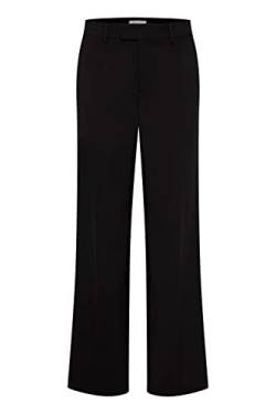 Pulz PZBINDY Damen Hose Stoffhose mit Stretch Wide Leg Regular Fit, Größe:34, Farbe:Black Beauty (193911) von Pulz Jeans