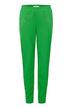 Pulz PZKIRA HW Pant Damen Hose Stoffhose Sweatpant mit elastischem Bund und Reißverschlusstaschen Slim-Fit, Größe:M/NORMAL, Farbe:Fern Green (176153) von Pulz Jeans