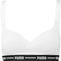 PUMA® Schalen-BH, bügellos, Logo, für Damen, weiß, XS von Puma