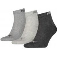 PUMA 3er Pack Quarter Socken Damen%7CHerren grau|grau|grau|grau von Puma
