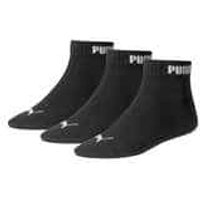 PUMA 3er Pack Quarter Socken Damen%7CHerren schwarz von Puma