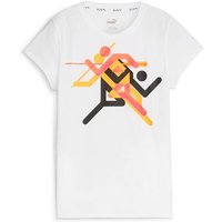 PUMA Damen T-Shirt RUN FASTER ICONS TEE von Puma