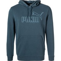 PUMA Herren Hoodie blau Baumwolle unifarben von Puma