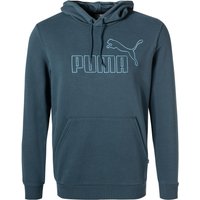 PUMA Herren Hoodie blau Baumwolle unifarben von Puma