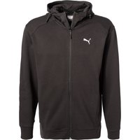 PUMA Herren Sweatjacke schwarz Baumwolle von Puma