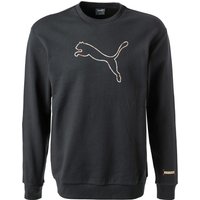 PUMA Herren Sweatshirt grau Baumwolle unifarben von Puma