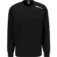 PUMA Herren Sweatshirt schwarz Baumwolle von Puma