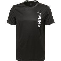 PUMA Herren T-Shirt schwarz Mikrofaser unifarben von Puma