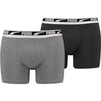 PUMA Herren Unterhose MEN MULTI LOGO BOXER 2P von Puma