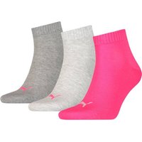 PUMA Plain Quarter-Socken 3er-Pack von Puma