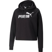 PUMA Sweater Damen Kapuzen-Sweat-Shirt - ESS+ Cropped Metallic von Puma