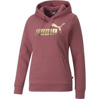 PUMA Sweater Damen Pullover - ESS+ Metallic Logo Hoodie von Puma