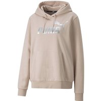 PUMA Sweater Damen Pullover - ESS+ Metallic Logo Hoodie von Puma