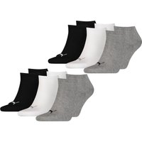 PUMA Unisex Herren Damen Sneaker Socken Baumwolle Sportsocken Füßlinge PLAIN - 6er 9er 12er Multipack von Puma