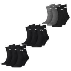 Puma Herren Damen Unisex Sport Socken Baumwolle SHORT CREW - 6er 9er 12er Multipack von Puma