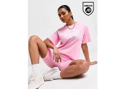 Puma Large Logo Boyfriend T-Shirt - Damen, Pink von Puma