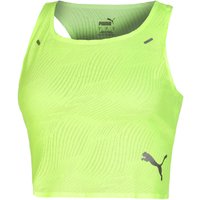 Puma Run Ultraspun Crop Tank-Top Damen in grün, Größe: L von Puma