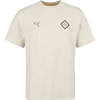 Puma T-Shirt - PL Summer Crew Tee - S bis XXL - für Männer - Größe XL - creme von Puma