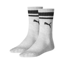 Puma Unisex Herren Damen Socken CREW HERITAGE STRIPE 2er Pack von Puma