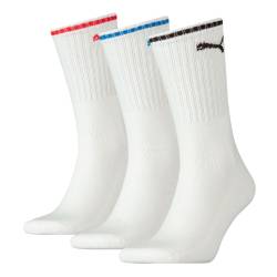 Puma Unisex Herren Damen Socken PUMA SPORT CREW STRIPE 3er Pack von Puma