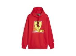 Sweatshirt PUMA "Scuderia Ferrari Race CBS Motorsport Hoodie Herren" Gr. S, rot (rosso corsa red) Herren Sweatshirts von Puma