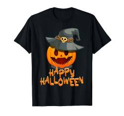 Freundlicher Kürbis mit Hut - Happy Halloween T-Shirt von Pumpkin Kürbis Happy Halloween Trick or Treat