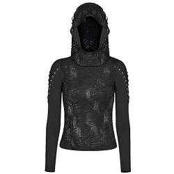 Punk Rave Damen Kapuzentop - Destruction Unit M-L von Punk Rave