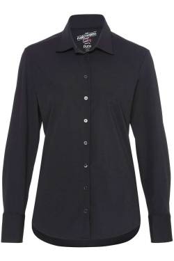 Pure Functional Slim Fit Bluse schwarz, Einfarbig von Pure