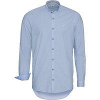 Pure Trachtenhemd Stehkragenhemd mit Allover-Muster von Pure