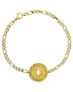 PURELEI® Lolani Armband (Gold) – Elegantes, verspieltes Damen Armband – Edelstahl 18K vergoldet – Verstellbare Länge 16/18,5/20 cm – Hawaiianisch inspiriert von Purelei