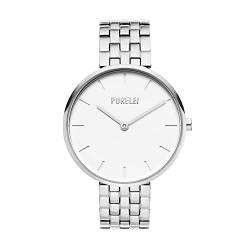 Purelei® Timeless Uhr (Silber), Hochwertige Damenuhr mit Edelstahlarmband, Elegante Uhr Damen Analog Quarz 3ATM, Geschenk für Frauen von Purelei