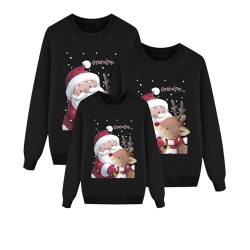 Weihnachtspullover Familie Set Kinder Damen Herren Winterpullove Hässlicher Pärchen Weihnachten Pullover Warm Winter Sweatshirt Ugly Pullis Jumper Weihnachtspullis Langarm Strickpullover von Pursuit-W