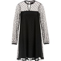 Pussy Deluxe Black Dots Damen A-Linien-Kleid schwarz von Pussy Deluxe