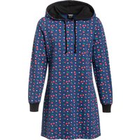 Pussy Deluxe Cat Paws & Cherries Damen Sweatkleid blau allover von Pussy Deluxe