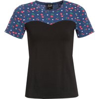 Pussy Deluxe Cat Paws & Cherries Damen T-Shirt schwarz/allover von Pussy Deluxe