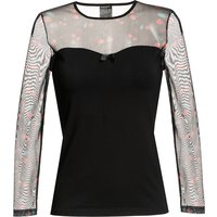 Pussy Deluxe Cherries Damen Langarmshirt schwarz allover von Pussy Deluxe