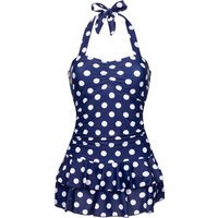 Pussy Deluxe Classic Summer Damen Badeanzug blau allover von Pussy Deluxe