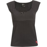 Pussy Deluxe Mini Dots Evie Damen T-Shirt schwarz allover von Pussy Deluxe