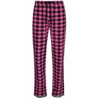 Pussy Deluxe Pink Checkered Damen Schlafhose schwarz/lightpink von Pussy Deluxe