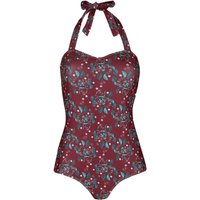 Pussy Deluxe - Rockabilly Badeanzug - Wild Cherry Swimsuit - XS bis S - für Damen - Größe S - multicolor von Pussy Deluxe