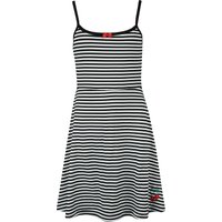 Pussy Deluxe - Rockabilly Kurzes Kleid - Stripey Classic Dress - XS bis XXL - für Damen - Größe L - schwarz/weiß von Pussy Deluxe