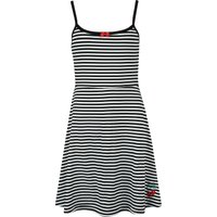 Pussy Deluxe - Rockabilly Kurzes Kleid - Stripey Classic Dress - XS bis XXL - für Damen - Größe XL - schwarz/weiß von Pussy Deluxe