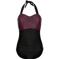 Pussy Deluxe Roxy Checkered Damen Badeanzug schwarz allover von Pussy Deluxe