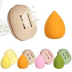 Make up Schwamm Halter, Atmungsaktiv Wiederverwendbar Silikon Makeup Sponge Holder Travel Case Reiseetui Make Up Schwamm Aufbewahrung Waschbar Beauty Blender Aufbewahrung mit Weiche Make up Schwämme von Pwsap