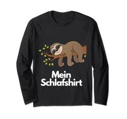 Pyjama Nachthemd Langschläfer Faultier Schlafanzug Schlafen Langarmshirt von Pyjama Schlafanzug Langschläfer Faultier