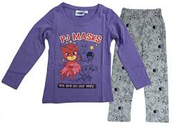 PJ Masks Mädchen Schlafanzug (violett, 110) von Pyjamahelden