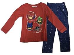 Pyjamahelden PJ Masks Mädchen Schlafanzug (rot, 128) von Pyjamahelden